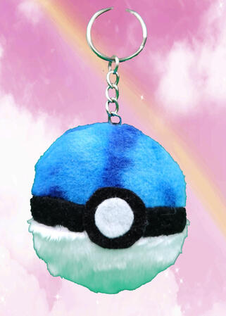 Pokeball Keychain